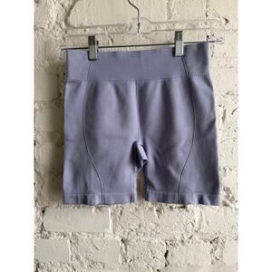 All in Motion Lavender Biker Shorts Women’s L (10/12) Seamless Ribbed Activewear